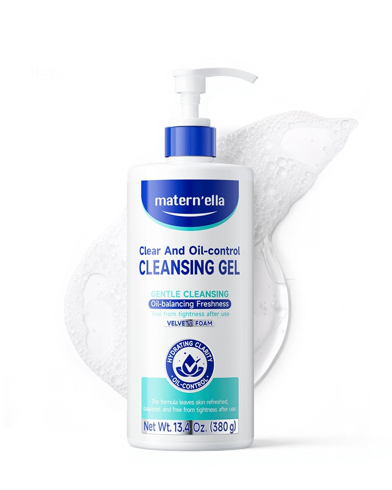 Matern’ella Premium Facial Cleansing Gel – Gentle,Fragrance-Free Face Wash for Sensitive Skin(1.34 oz)