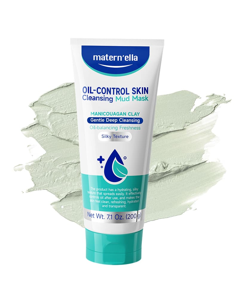 Matern'ella Manicouagan Clay Mud Mask – Oil Control & Deep Pore Cleansing for Sensitive Skin